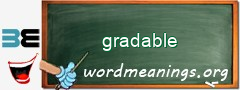WordMeaning blackboard for gradable